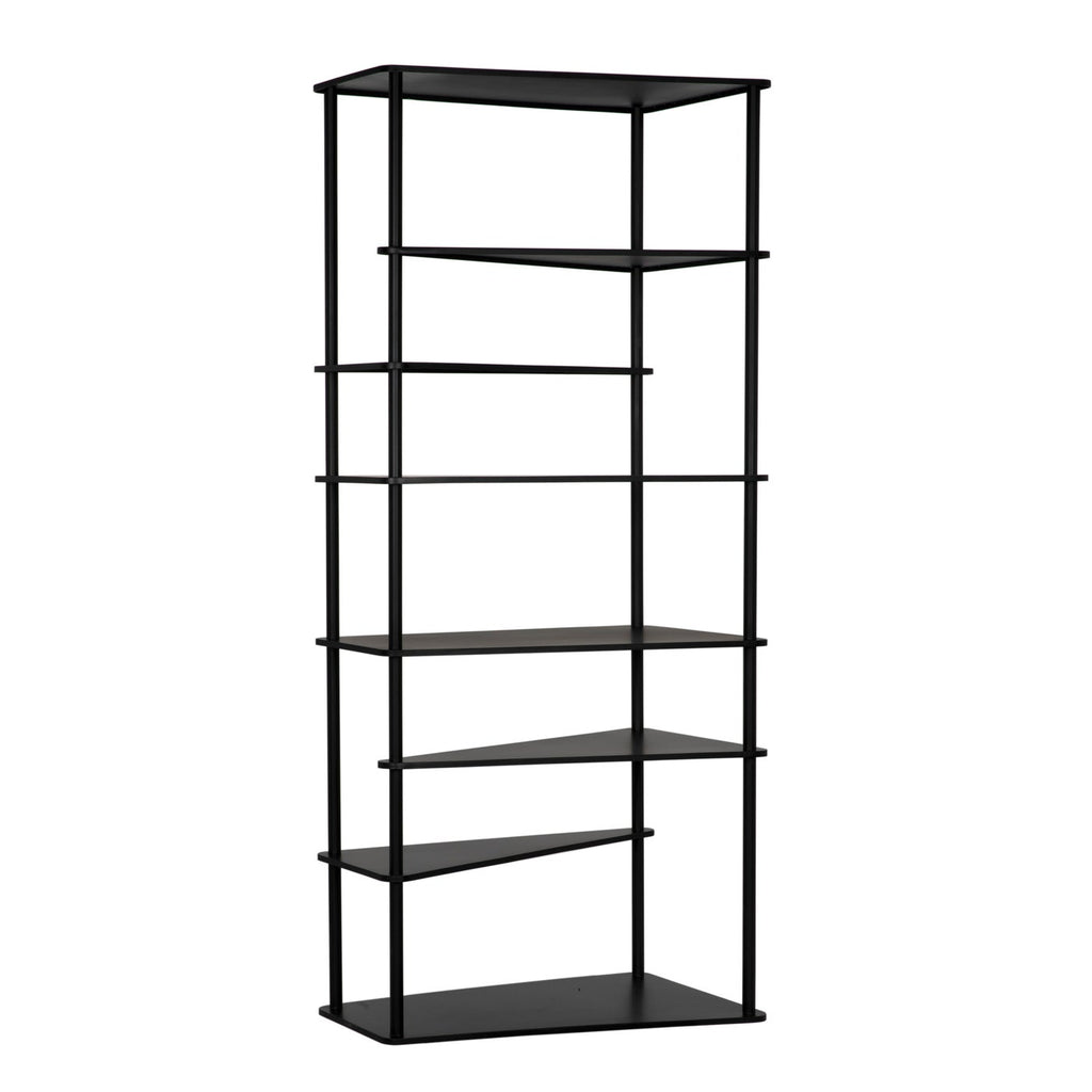 Everest Bookcase II-Noir-NOIR-GBCS254MTB-Bookcases & Cabinets-1-France and Son