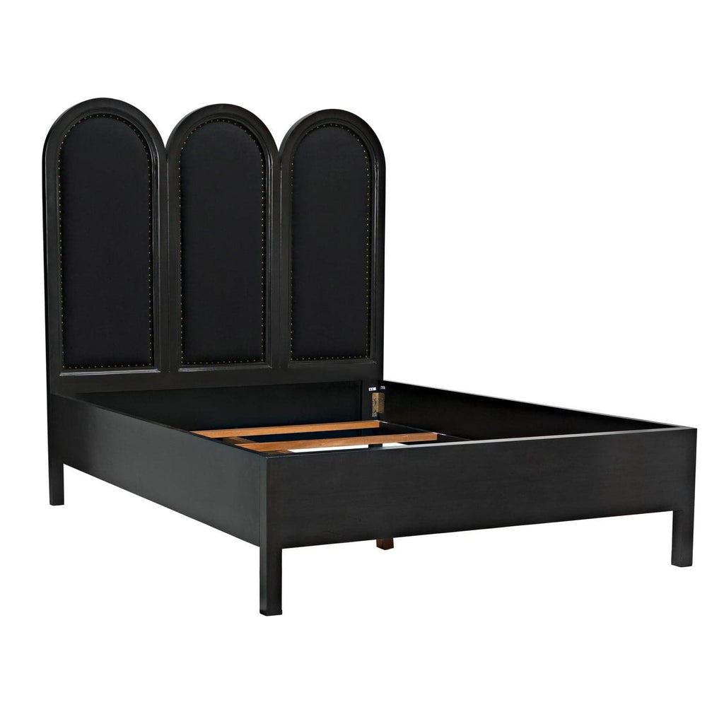 Arch Bed - Queen-Noir-NOIR-GBED137QP-Beds-1-France and Son
