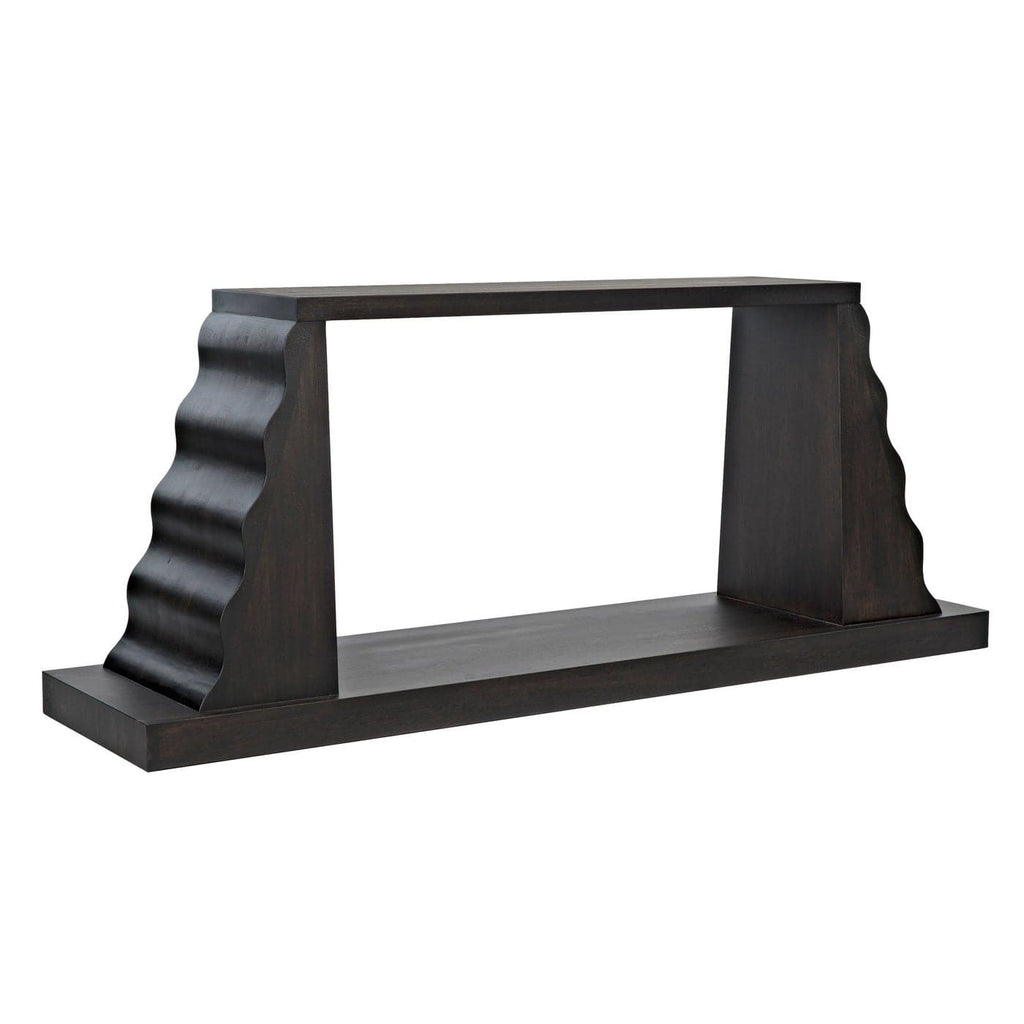 Aurora Console - Ebony Walnut-Noir-NOIR-GCON353EB-Console Tables-1-France and Son