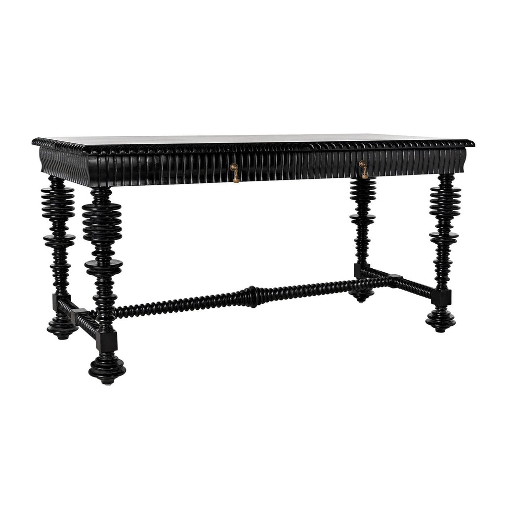 Portuguese Desk, Small (60")-Noir-NOIR-GDES115HB-S-DesksBlack-1-France and Son