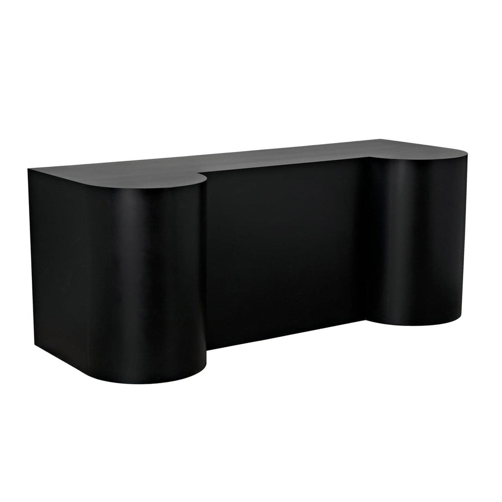 Concierge Desk - Black Steel-Noir-NOIR-GDES197MTB-Desks-1-France and Son