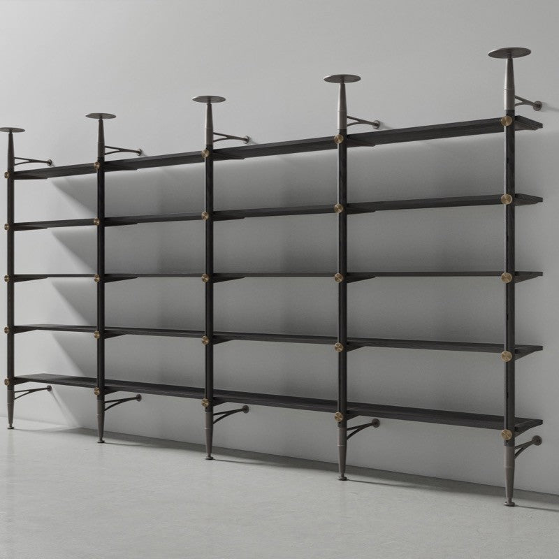 Inumbra Modular Shelving System-Nuevo-NUEVO-HGDA932-Bookcases & CabinetsShelving Unit: Ebonized-1-France and Son