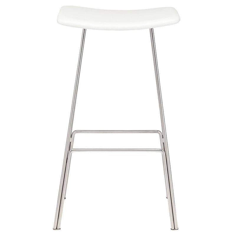 Kirsten Counter Stool-Nuevo-NUEVO-HGEM729-Bar Stoolspolished stainless frame-Walnut-1-France and Son