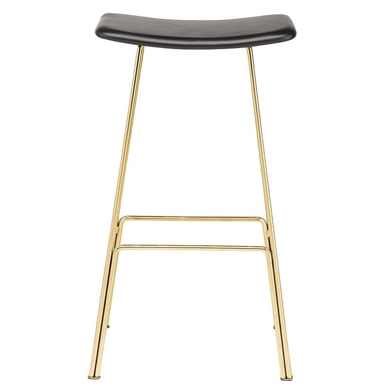 Kirsten Counter Stool-Nuevo-NUEVO-HGEM729-Bar Stoolspolished stainless frame-Walnut-1-France and Son