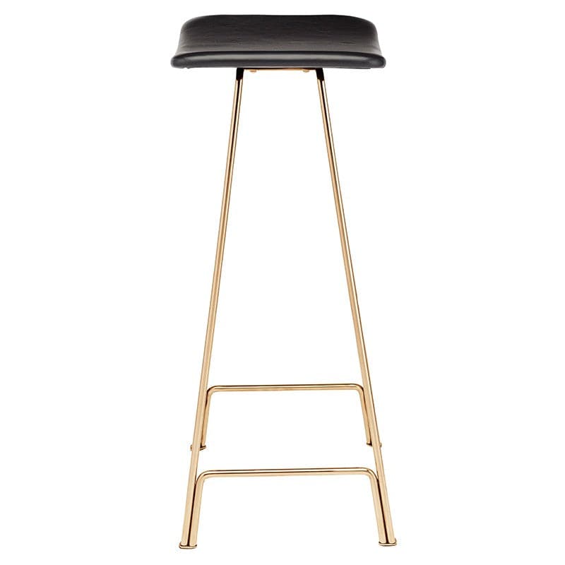 Kirsten Counter Stool-Nuevo-NUEVO-HGEM729-Bar Stoolspolished stainless frame-Walnut-1-France and Son