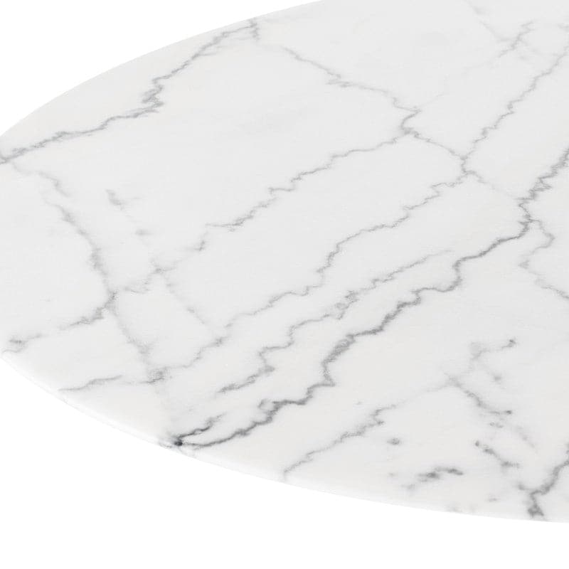 Cal Dining Table-Nuevo-NUEVO-HGEM857-Dining TablesWhite marble-Large-1-France and Son