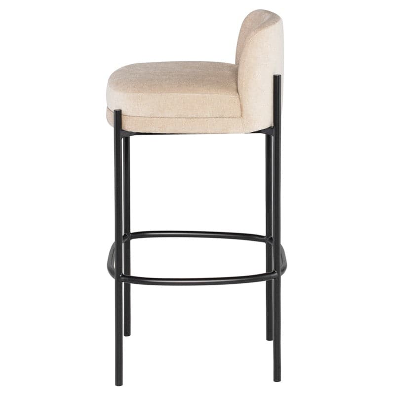 Inna Bar Stool With Seat Back-Nuevo-NUEVO-HGMV230-Bar Stoolsalmond-3-France and Son