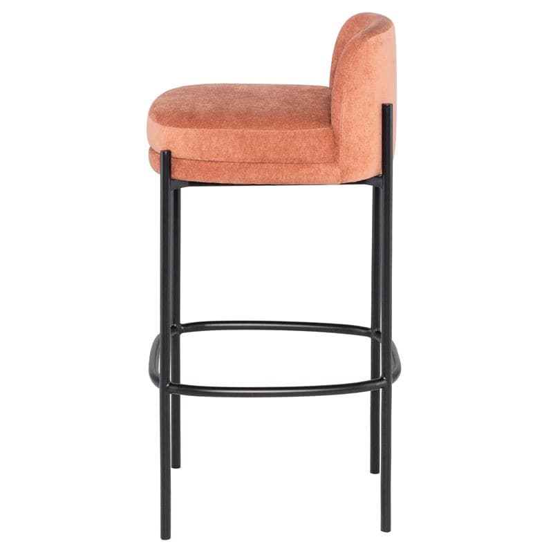 Inna Bar Stool With Seat Back-Nuevo-NUEVO-HGMV230-Bar Stoolsalmond-3-France and Son