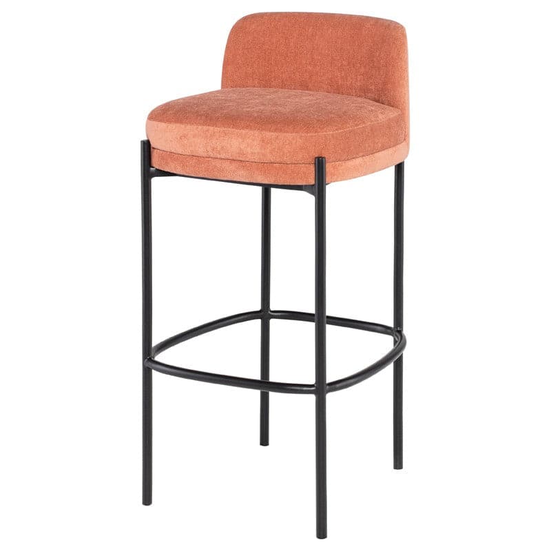 Inna Bar Stool With Seat Back-Nuevo-NUEVO-HGMV230-Bar Stoolsalmond-3-France and Son