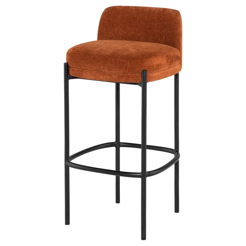 Inna Bar Stool With Seat Back-Nuevo-NUEVO-HGMV230-Bar Stoolsalmond-3-France and Son