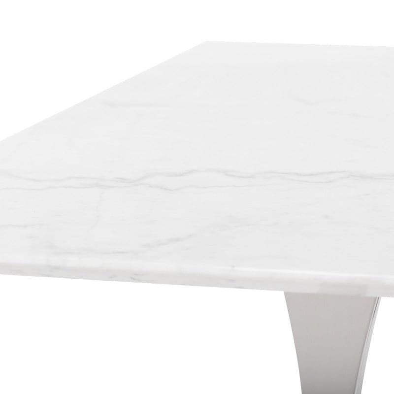 Toulouse Dining Table-Nuevo-NUEVO-HGNA482-Dining TablesSmall-Gold Legs-White-1-France and Son