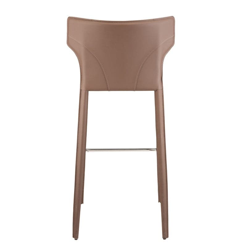 Wayne Counter Stool-Nuevo-NUEVO-HGND155-Bar StoolsBlack leather legs-Black-1-France and Son