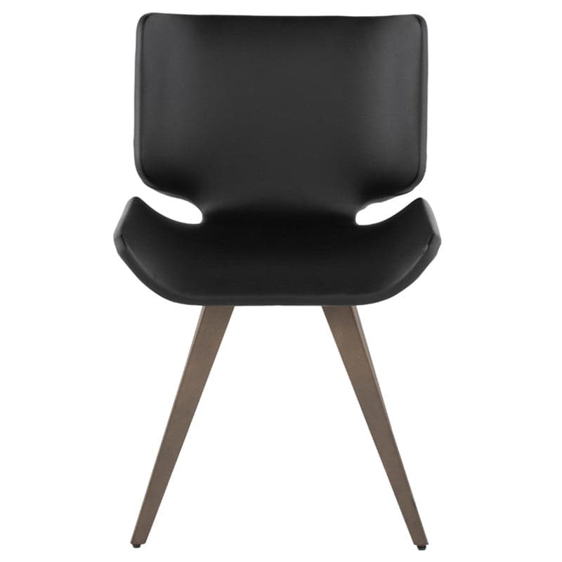 Astra Dining Chair-Nuevo-NUEVO-HGNE100-Dining ChairsShadow Grey velour seat & titanium steel legs-1-France and Son