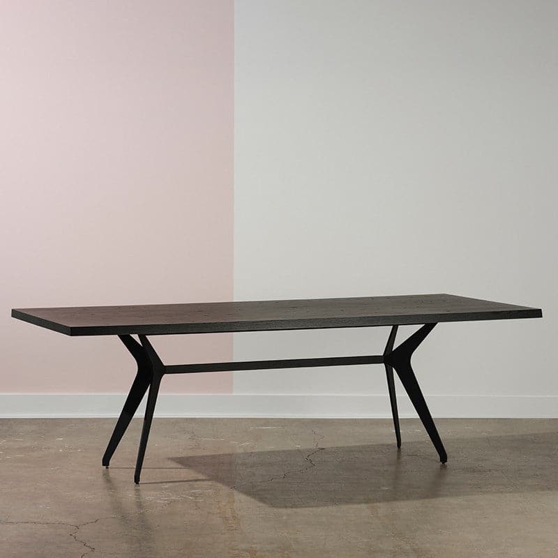 Daniele Dining Table-Nuevo-NUEVO-HGNE268-Dining TablesSmall-black ceramic-1-France and Son