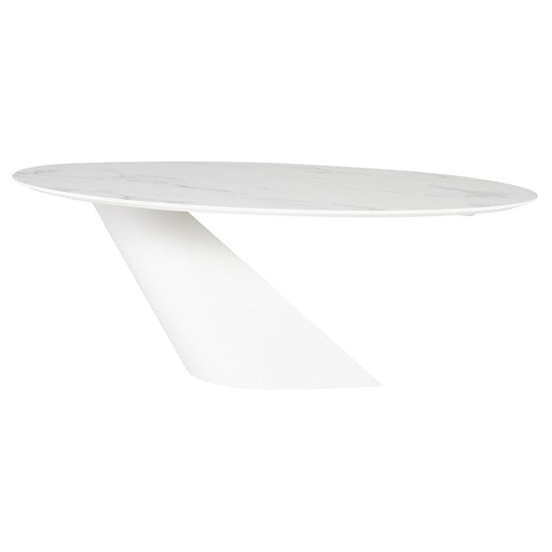Oblo Dining Table-Nuevo-NUEVO-HGNE278-Dining TablesBlack ceramic & black base-Small-1-France and Son