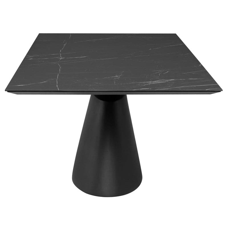 Taji Dining Table - Rectangle-Nuevo-NUEVO-HGNE236-Dining TablesLarge-Onyx on Top-Black-1-France and Son