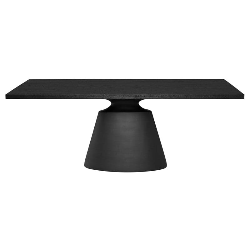 Taji Dining Table - Rectangle-Nuevo-NUEVO-HGNE236-Dining TablesLarge-Onyx on Top-Black-1-France and Son