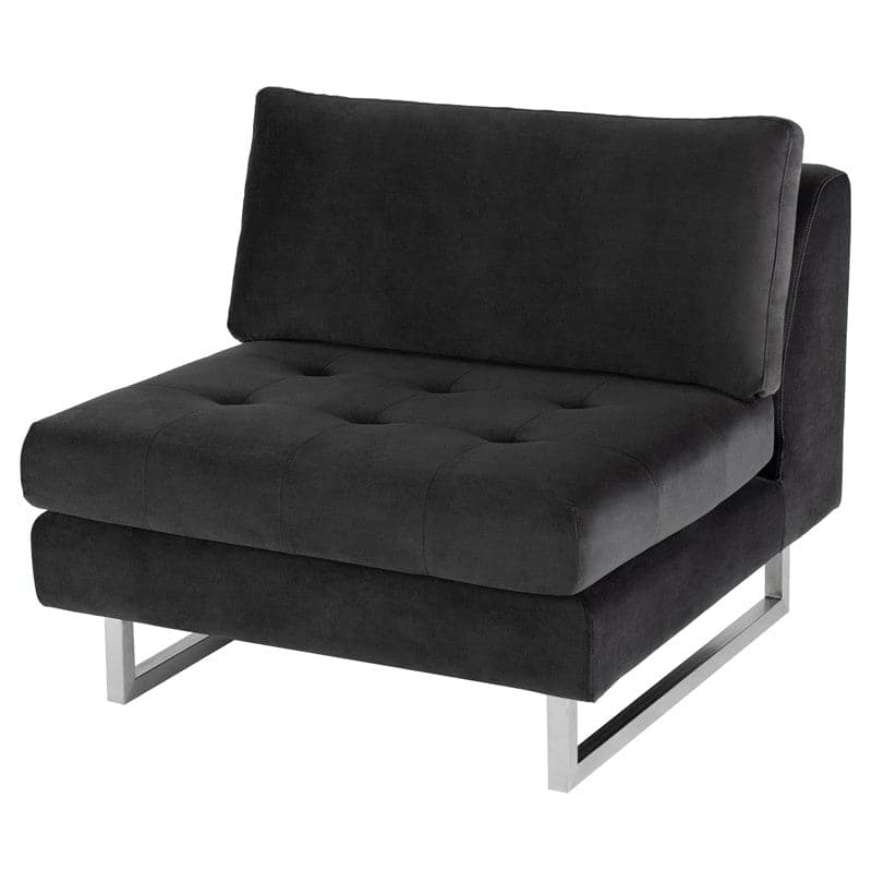 Janis Sofa Extension-Nuevo-NUEVO-HGSC544-SofasLarge-Dark Grey Tweed-Black-1-France and Son