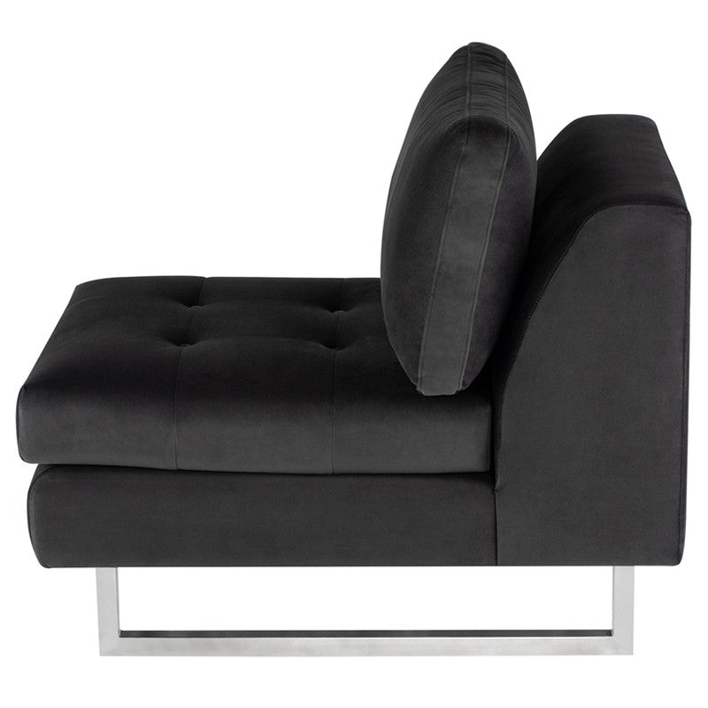 Janis Sofa Extension-Nuevo-NUEVO-HGSC544-SofasLarge-Dark Grey Tweed-Black-1-France and Son