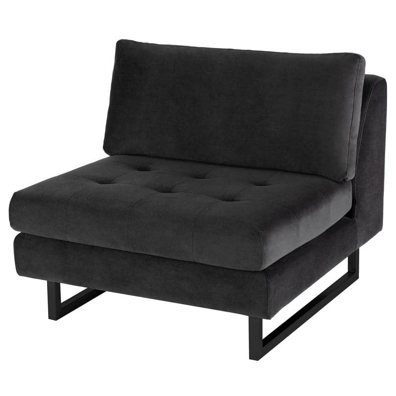 Janis Sofa Extension-Nuevo-NUEVO-HGSC544-SofasLarge-Dark Grey Tweed-Black-1-France and Son