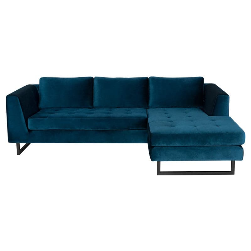 Matthew Sectional-Nuevo-NUEVO-HGSC623-SectionalsMauve-matte black steel legs-1-France and Son