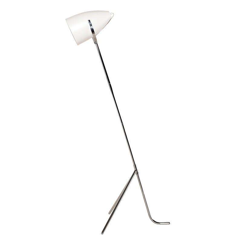 Austin Floor Lamp-Nuevo-NUEVO-HGSK166-Floor LampsWhite/Chrome-1-France and Son