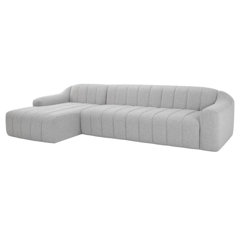 Coraline Sectional Sofa-Nuevo-NUEVO-HGSN419-SectionalsChampagne Microsuede-Left-1-France and Son