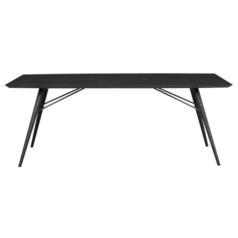 Piper Dining Table-Nuevo-NUEVO-HGSR718-Dining TablesSmall-Ebonized oak-1-France and Son