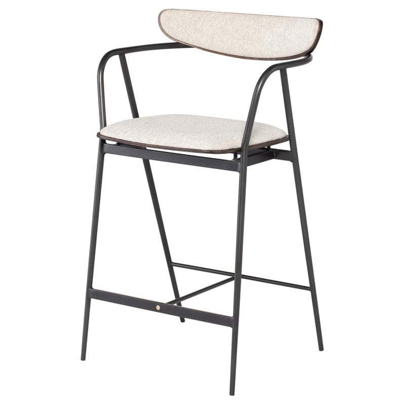 Gianni Counter Stool-Nuevo-NUEVO-HGSR799-Stools & OttomansActivated Charcoal-1-France and Son