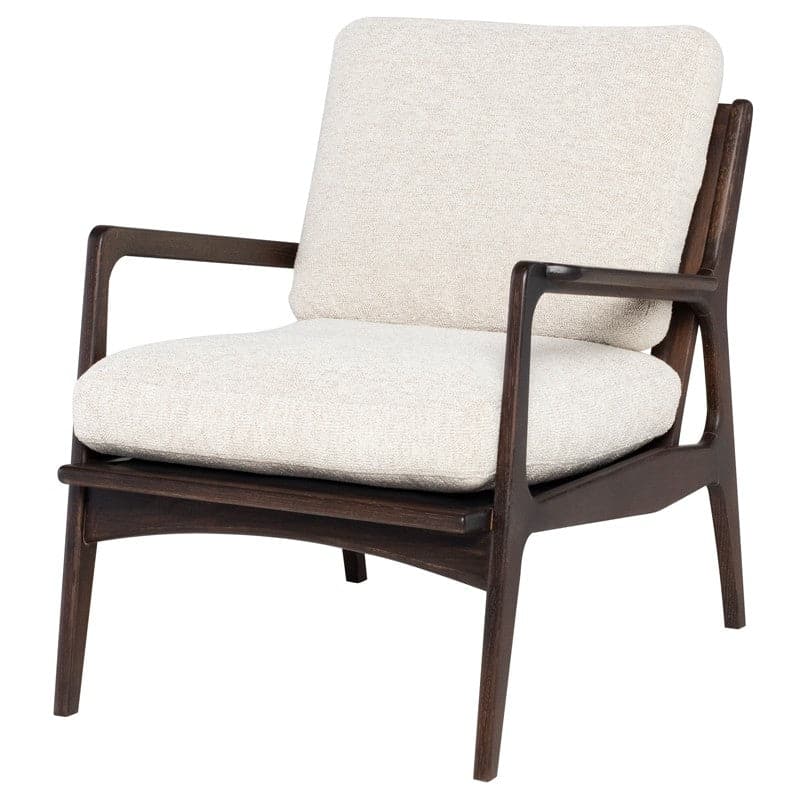 Draper Occasional Chair-Nuevo-NUEVO-HGSR824-Lounge ChairsShell Boucle - Seared Oak Frame-1-France and Son
