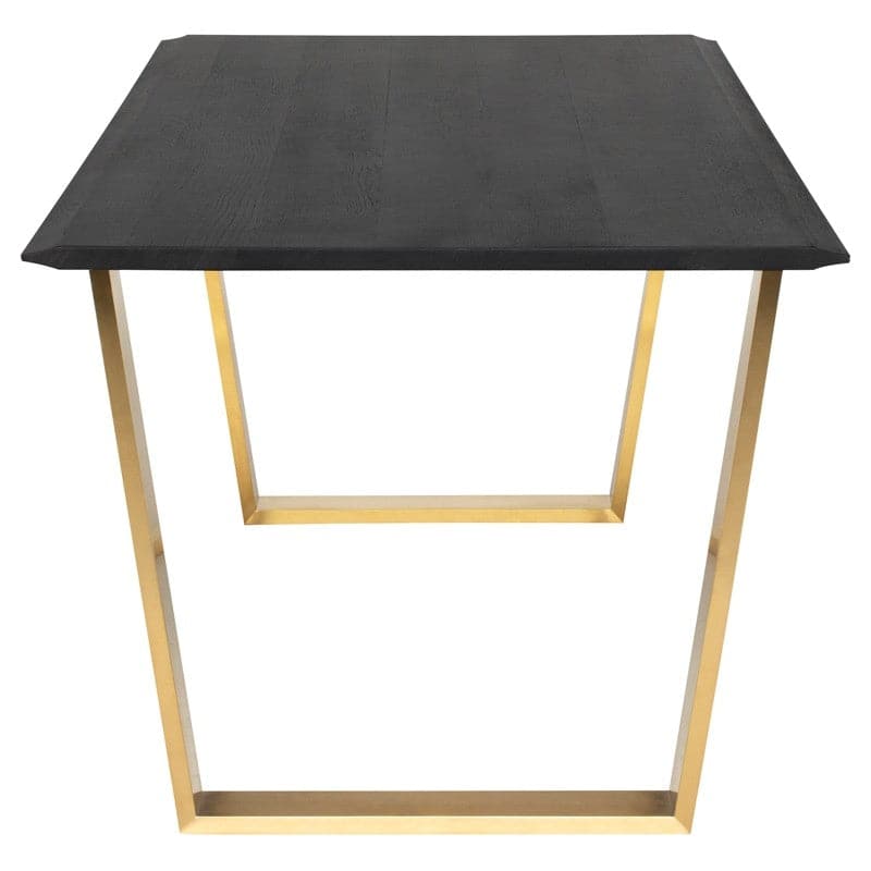 Linea Dining Table-Nuevo-NUEVO-HGSR831-Dining TablesBrushed Gold-Large-1-France and Son