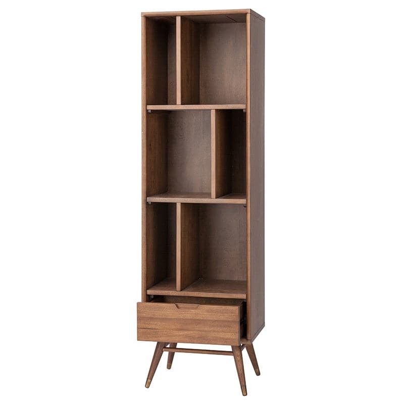 Small Baas Bookcase Shelving-Nuevo-NUEVO-HGST118-Bookcases & CabinetsWalnut Stained Poplar-1-France and Son