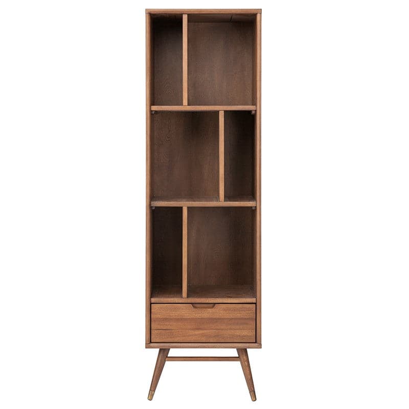Small Baas Bookcase Shelving-Nuevo-NUEVO-HGST118-Bookcases & CabinetsWalnut Stained Poplar-1-France and Son