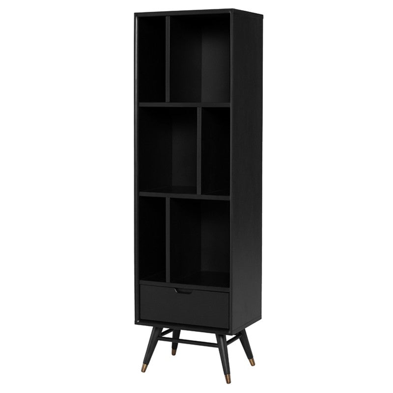 Small Baas Bookcase Shelving-Nuevo-NUEVO-HGST118-Bookcases & CabinetsWalnut Stained Poplar-1-France and Son