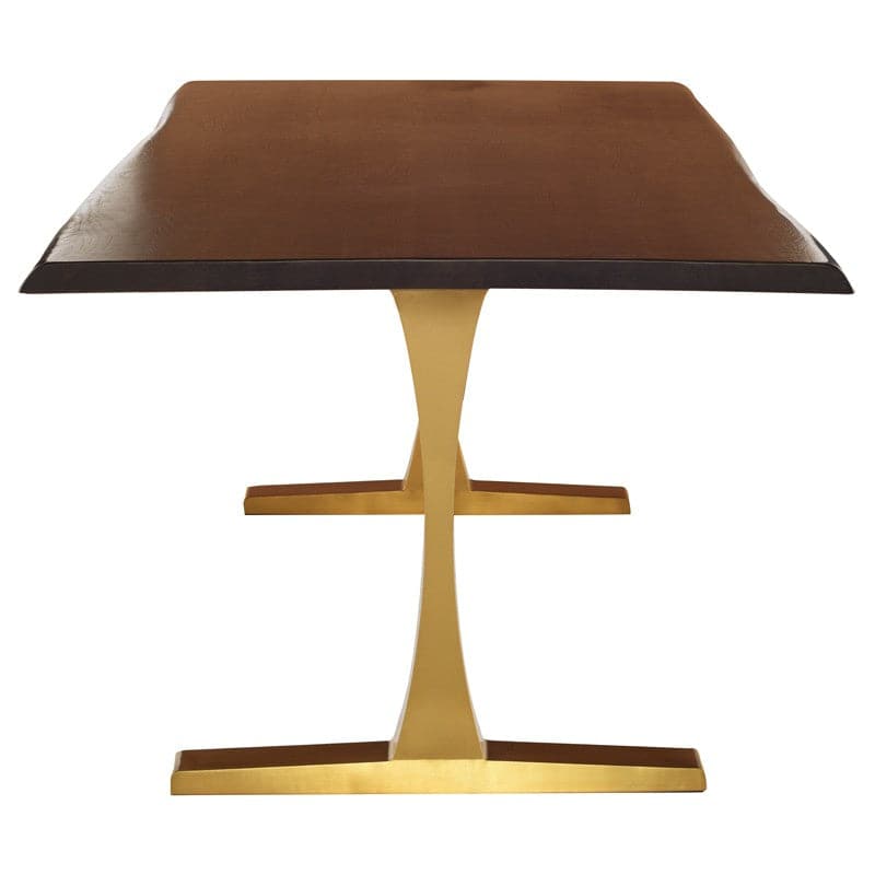 Toulouse Dining Table-Nuevo-NUEVO-HGNA482-Dining TablesSmall-Gold Legs-White-1-France and Son