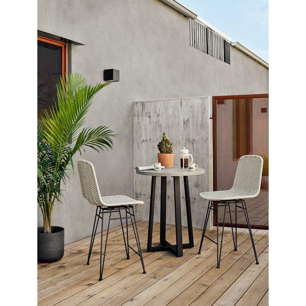 Dema Outdoor Swivel Bar + Counter Stool-Four Hands-FH-JLAN-254-Outdoor StoolsBar-Natural-1-France and Son
