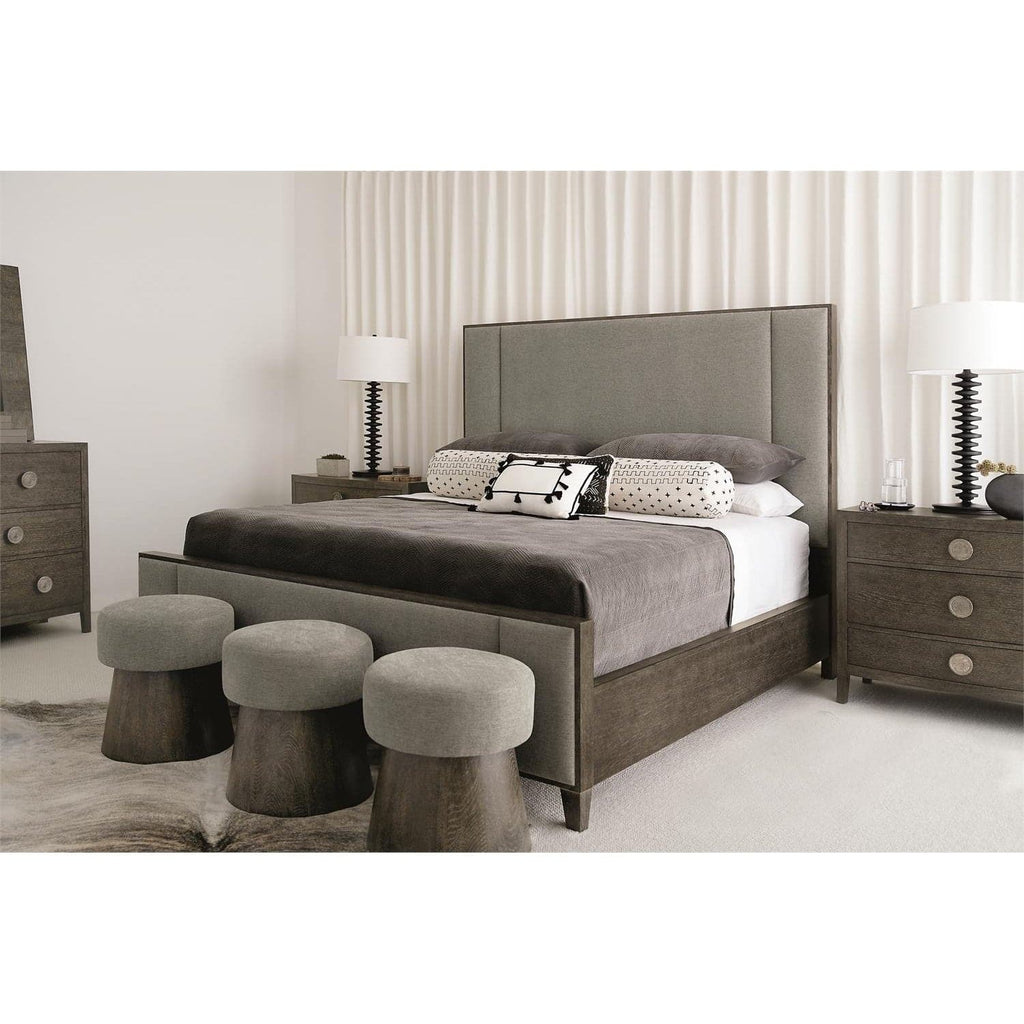 Linea Panel Bed California King-Bernhardt-BHDT-K1103-BedsCalifornia King Cerused Charcoal-1-France and Son