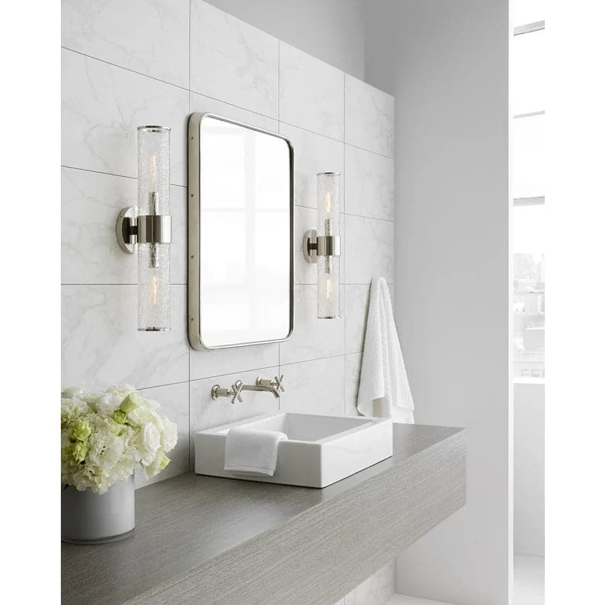 Liam Medium Sconce-Visual Comfort-VISUAL-KW 2118PN-CG-Bathroom LightingPolished Nickel-Clear Glass-1-France and Son