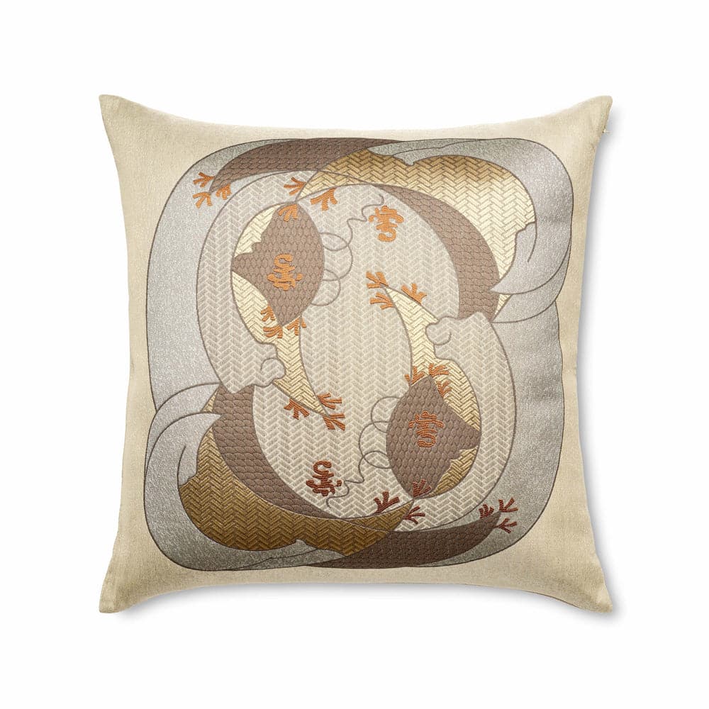 Kosode Pillow-Ann Gish-ANNGISH-PWKS2626-BLE-GLD-Pillows-2-France and Son