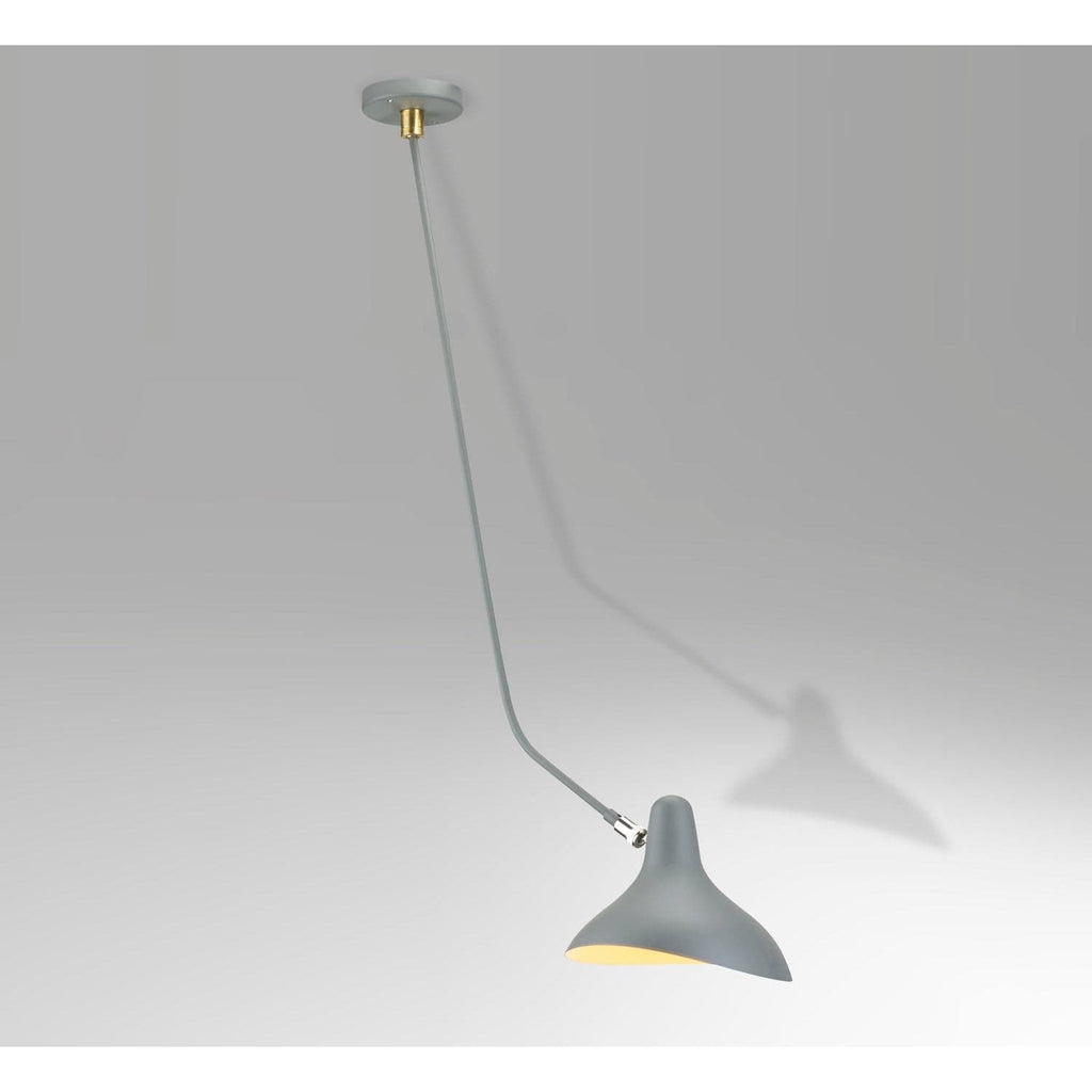 Mid-Century Modern Reproduction Mantis BS4 Ceiling Lamp - Grey Inspired by Bernard Schottlander