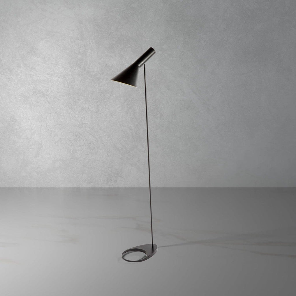 Mid Century AJ Floor Lamp-France & Son-LBF002BLACK-Floor LampsBlack-1-France and Son