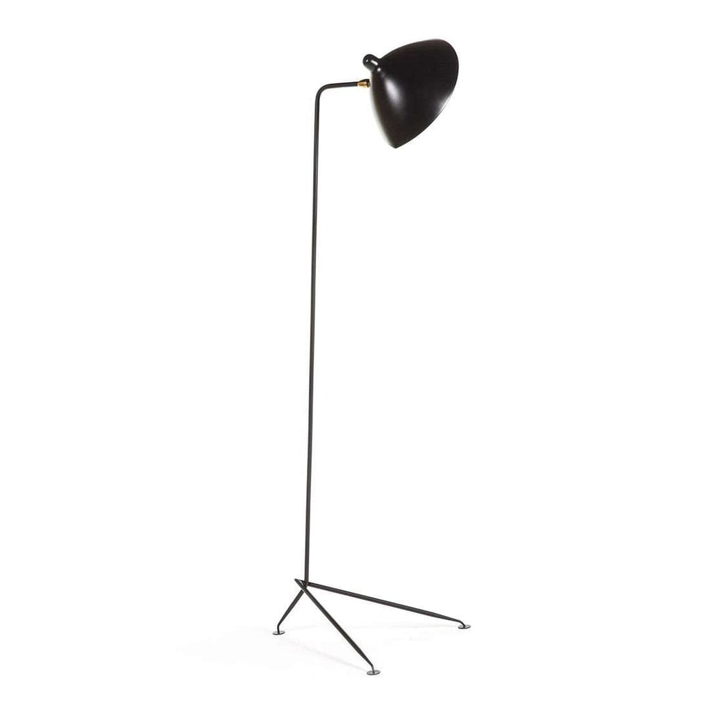 Mid Century MFL-1 Floor Lamp-France & Son-LBF022BLK-Floor LampsBlack-1-France and Son