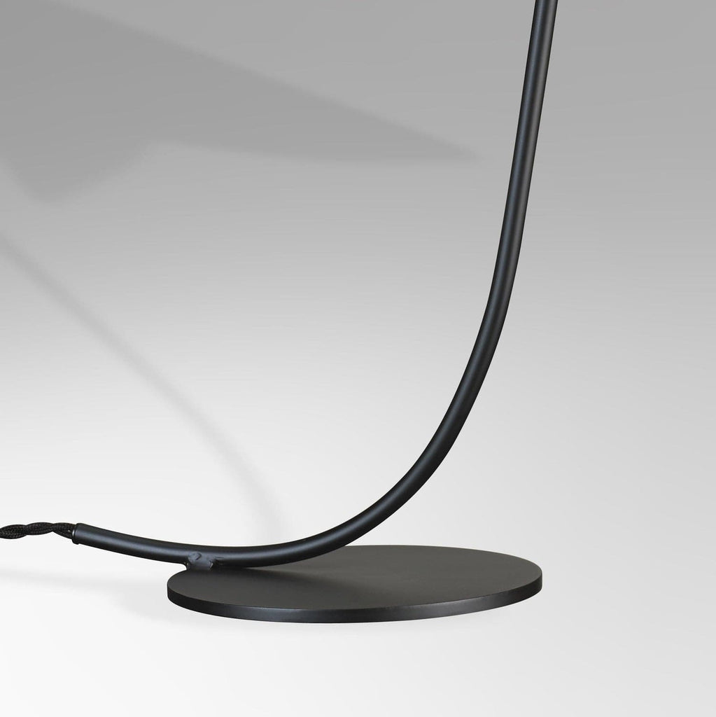 Curved Mouille Table Lamp - Black