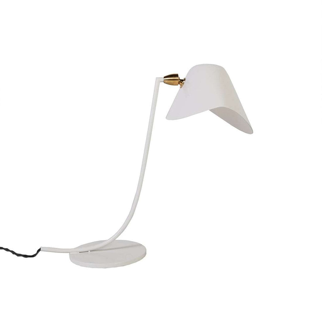 Antony Mouille Table Lamp - White-France & Son-LBT058WHT-Table Lamps-1-France and Son