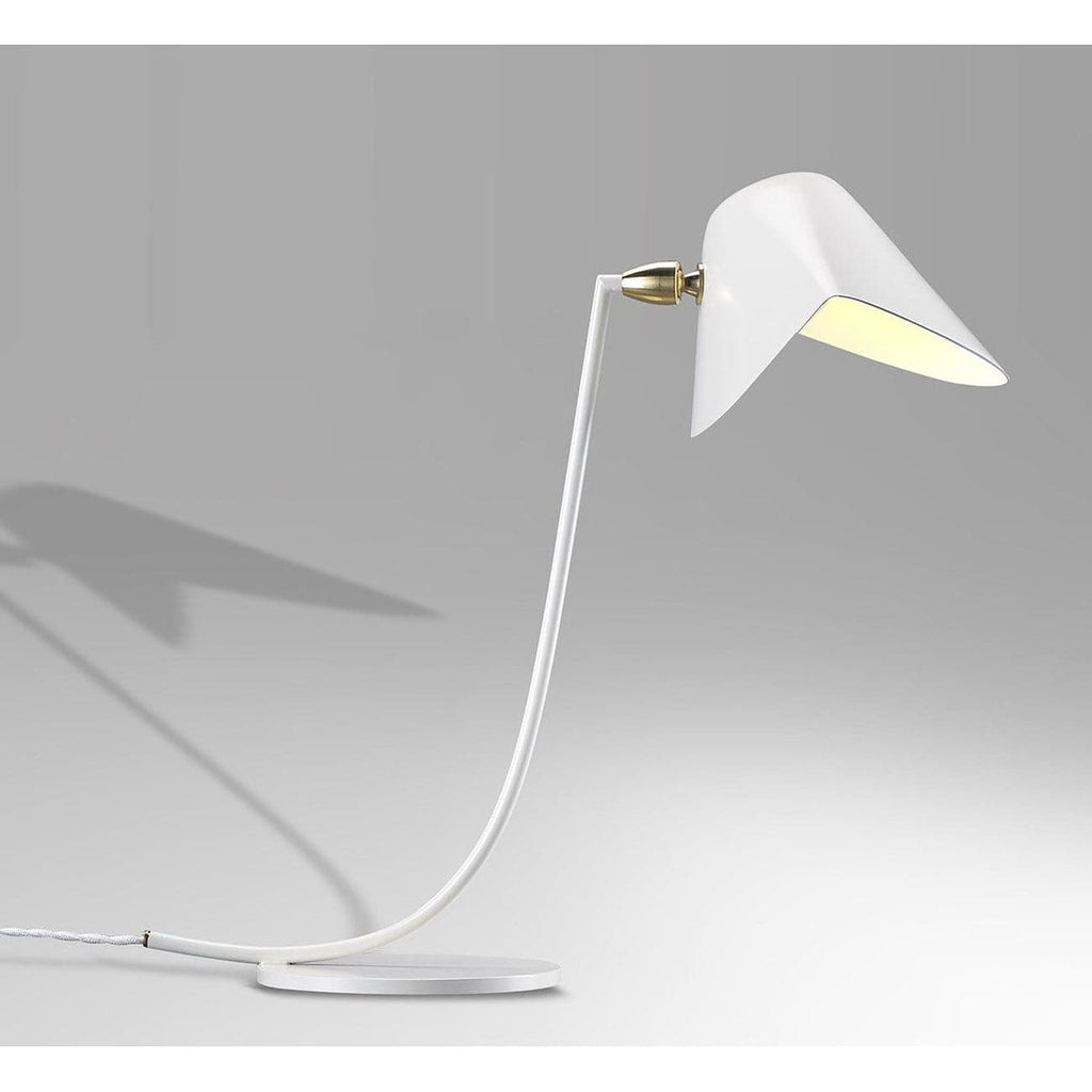 Antony Mouille Table Lamp - White-France & Son-LBT058WHT-Table Lamps-1-France and Son