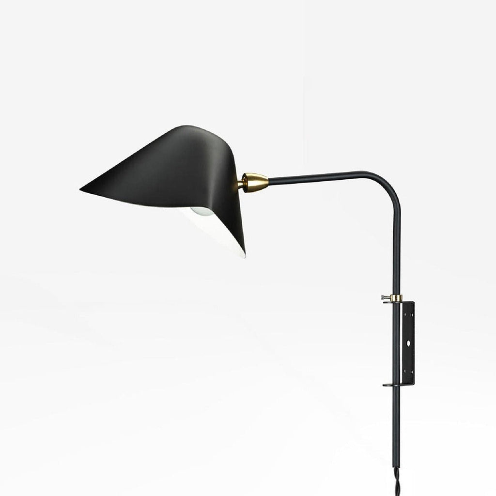 Serge Antony Rotating Wall Sconce-France & Son-LBW059BLK-Wall LightingBlack-1-France and Son