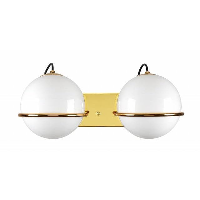 Sarfatti Double Wall Sconce-France & Son-LBW1162GOLD-Wall LightingGold-4-France and Son