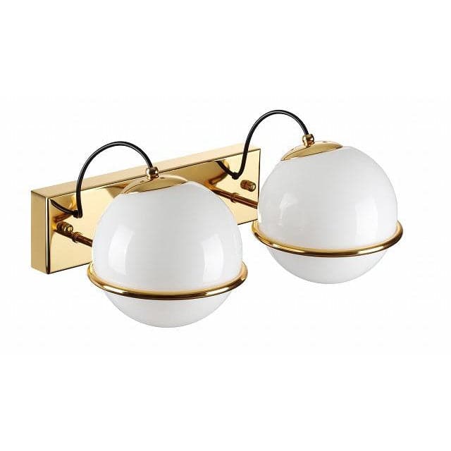 Sarfatti Double Wall Sconce-France & Son-LBW1162GOLD-Wall LightingGold-4-France and Son