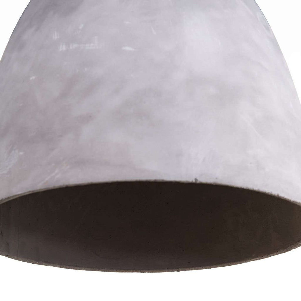 Large Concrete Dome Pendant Lamp-France & Son-LI3014WHT-Pendants-1-France and Son