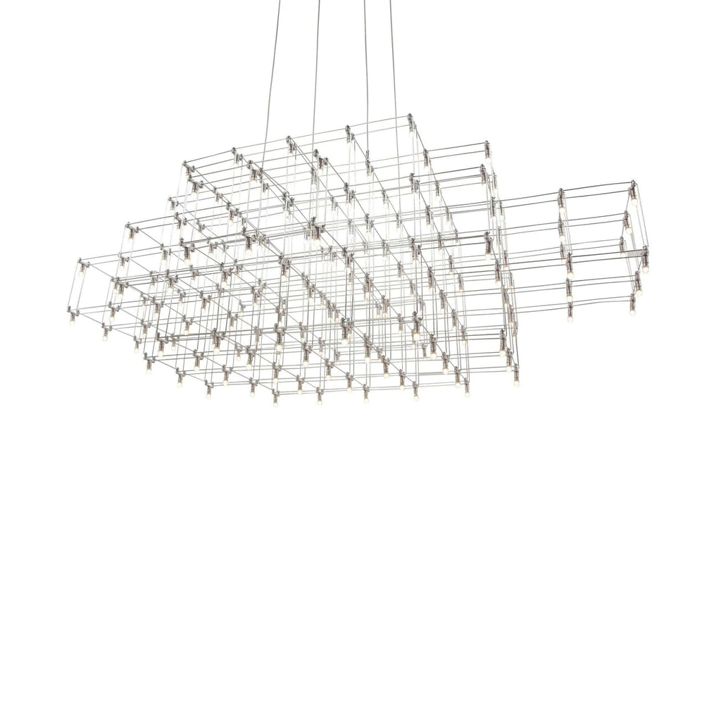 Cube Structure Chandelier-France & Son-LM1663PSILVER-Chandeliers-1-France and Son